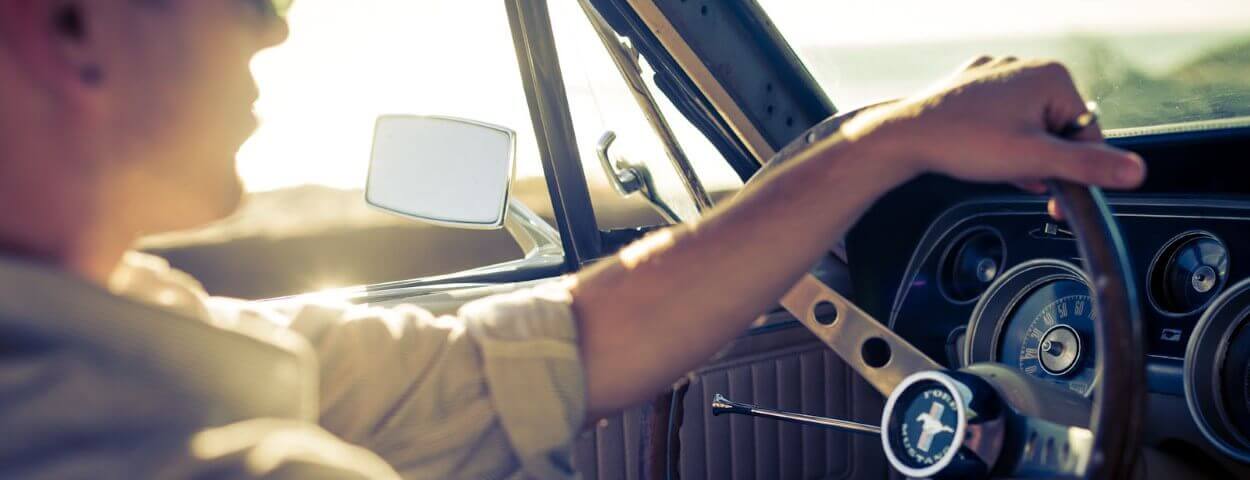 Detail van de klassieke Ford Mustang